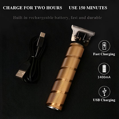 Cordless Hair Cutting Set with Adjustable Clipper and Outliner