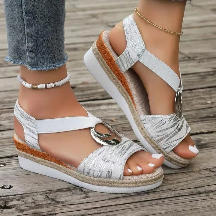 Women's Orthopedic Wedge Sandals with Arch Support and Breathable Design