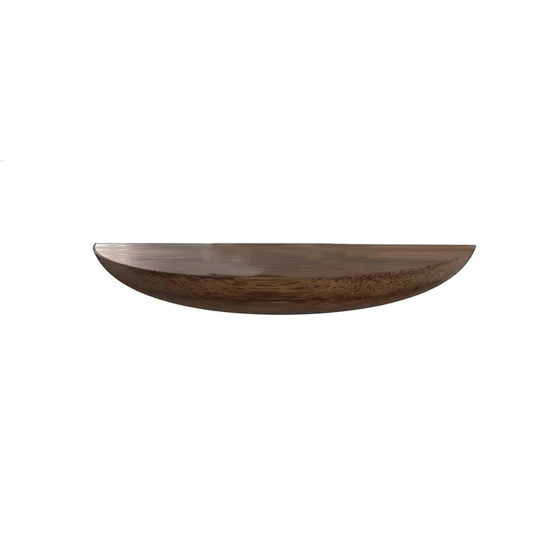 Wall Mounted Half Round Wooden Shelf for Decorative Display