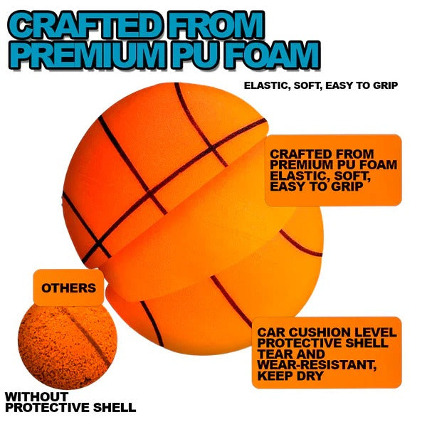 Low-Noise Basketball, Indoor Soft Ball for Training and Practice