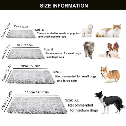 Washable Self Heating Pet Mat for Cats and Dogs