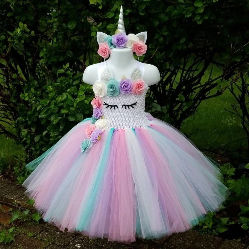 Rainbow Unicorn Tutu and Pastel Princess Gown