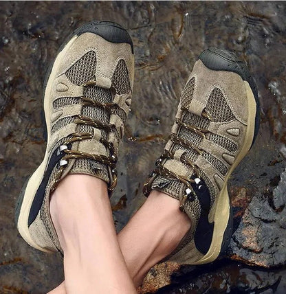 Women's Waterproof Trail Walking Shoes with Anti Slip Outsole and Ankle Support