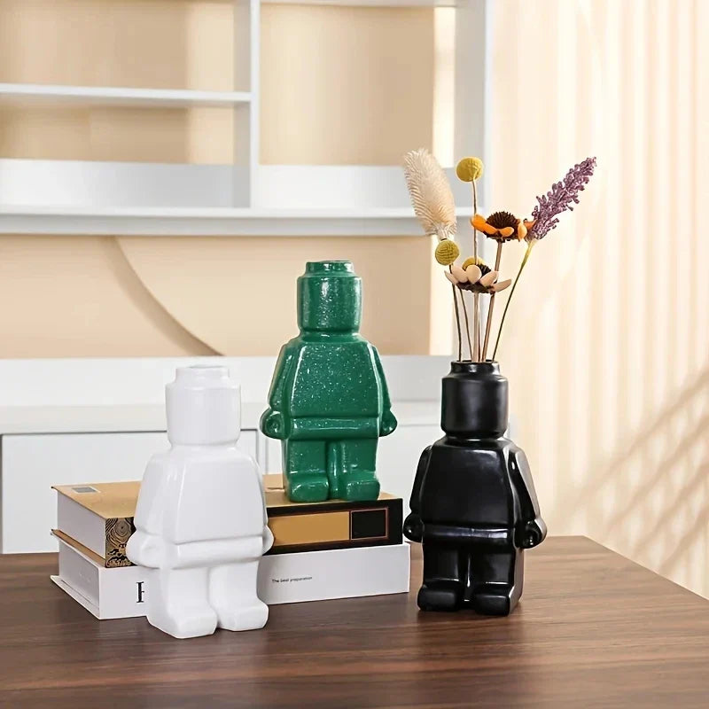 Modular Block Flower Pot, Modern Minimal Design