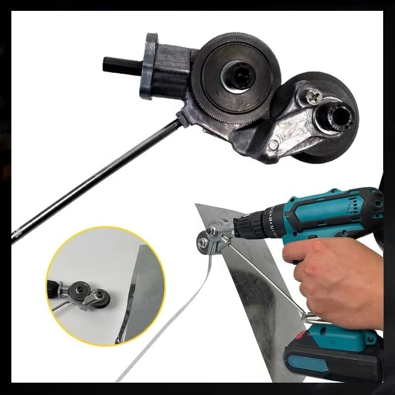 Metal Plate Cutter Drill Attachment For Clean Nibbling
