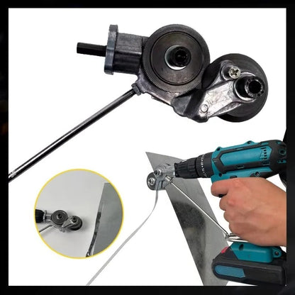 Metal Plate Cutter Drill Attachment For Clean Nibbling