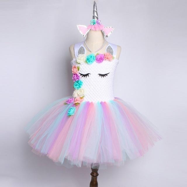 Rainbow Unicorn Tutu and Pastel Princess Gown