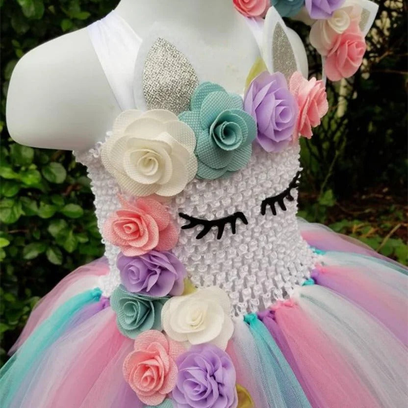 Rainbow Unicorn Tutu and Pastel Princess Gown