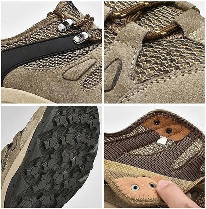 Women's Waterproof Trail Walking Shoes with Anti Slip Outsole and Ankle Support