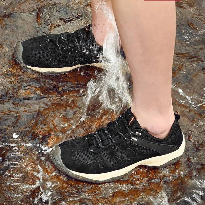 Women's Waterproof Trail Walking Shoes with Anti Slip Outsole and Ankle Support