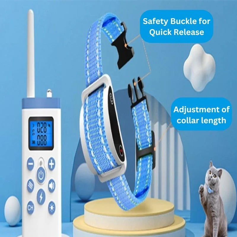 Rechargeable Cat Training Collar with Sound and Vibration