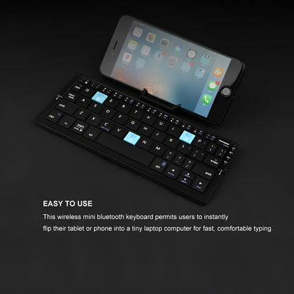 Portable Wireless Foldable Bluetooth Keyboard with Magnetic Stand