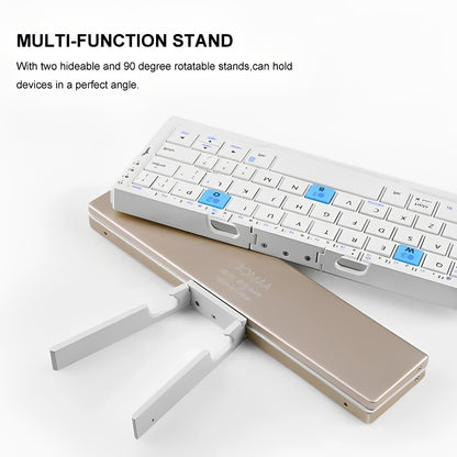 Portable Wireless Foldable Bluetooth Keyboard with Magnetic Stand