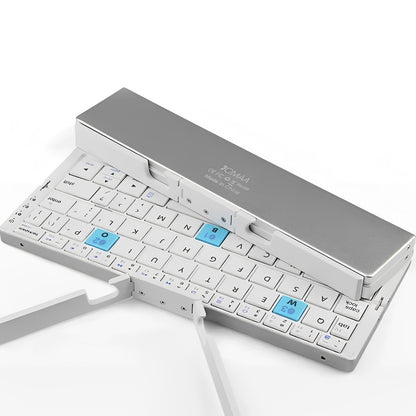 Portable Wireless Foldable Bluetooth Keyboard with Magnetic Stand