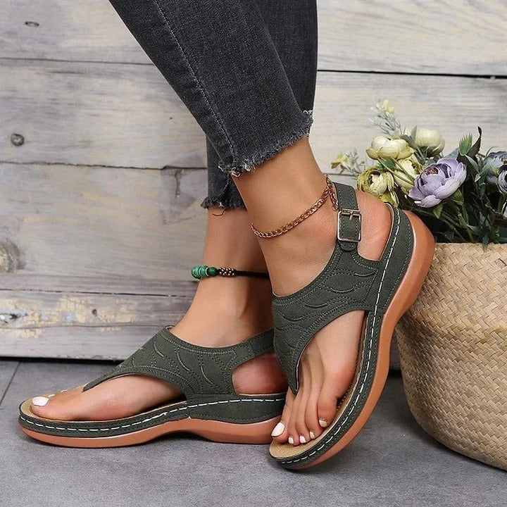Women's Arch Support Comfort Sandals with Cushioned Footbed