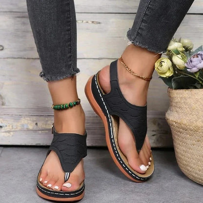Women's Arch Support Comfort Sandals with Cushioned Footbed
