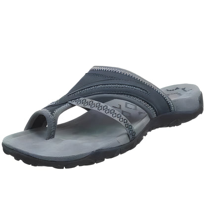 Women's Cross Strap Sandals with Synthetic Upper and Rubber Outsole