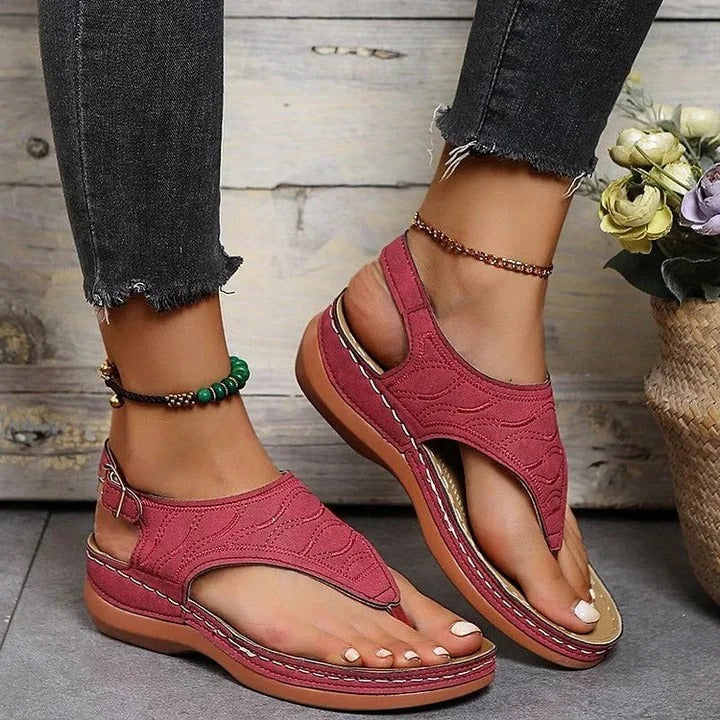 Women's Arch Support Comfort Sandals with Cushioned Footbed