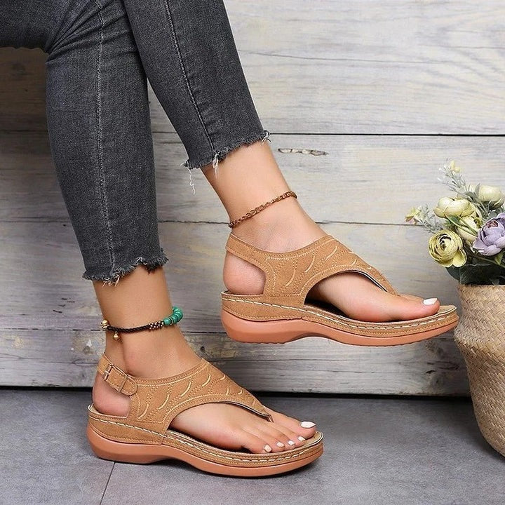 Women's Arch Support Comfort Sandals with Cushioned Footbed