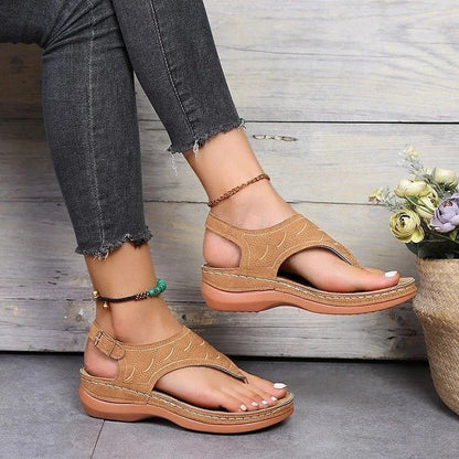 Women's Arch Support Comfort Sandals with Cushioned Footbed