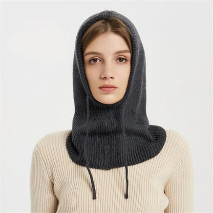 Cashmere Knitted Winter Hat with Soft Ribbed Design