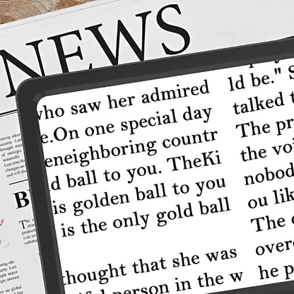 Adjustable Floor Magnifier with Full Page Lens and Built In LEDs