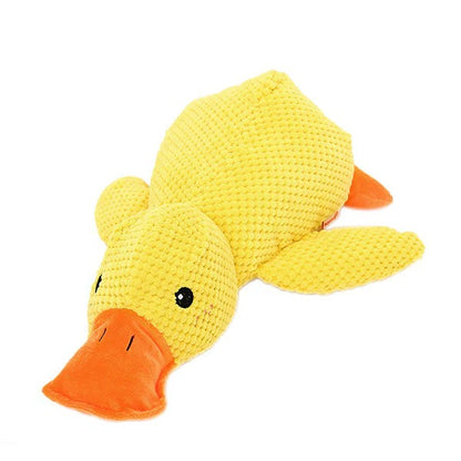 Reinforced Duck-Shaped Dog Chew Toy with Squeaker