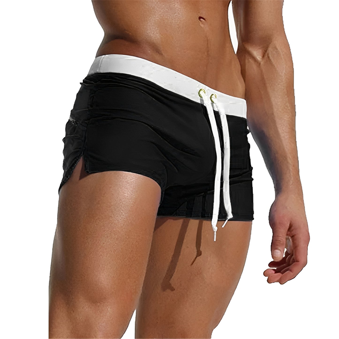 Men's Quick-Dry Swim Trunks with Elastic Waistband
