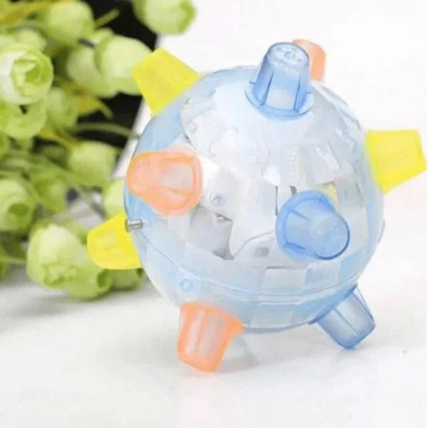 LED Jumping Ball for Dogs, Interactive Bouncing Light-Up Toy