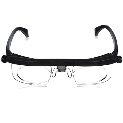 Adjustable Lens Glasses with Dial Based Focus Adjustment