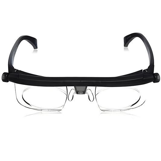 Adjustable Lens Glasses with Dial Based Focus Adjustment
