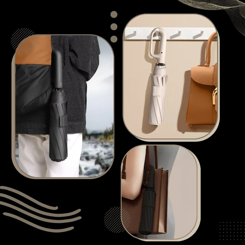 Automatic Lock Wind Resistant Umbrella