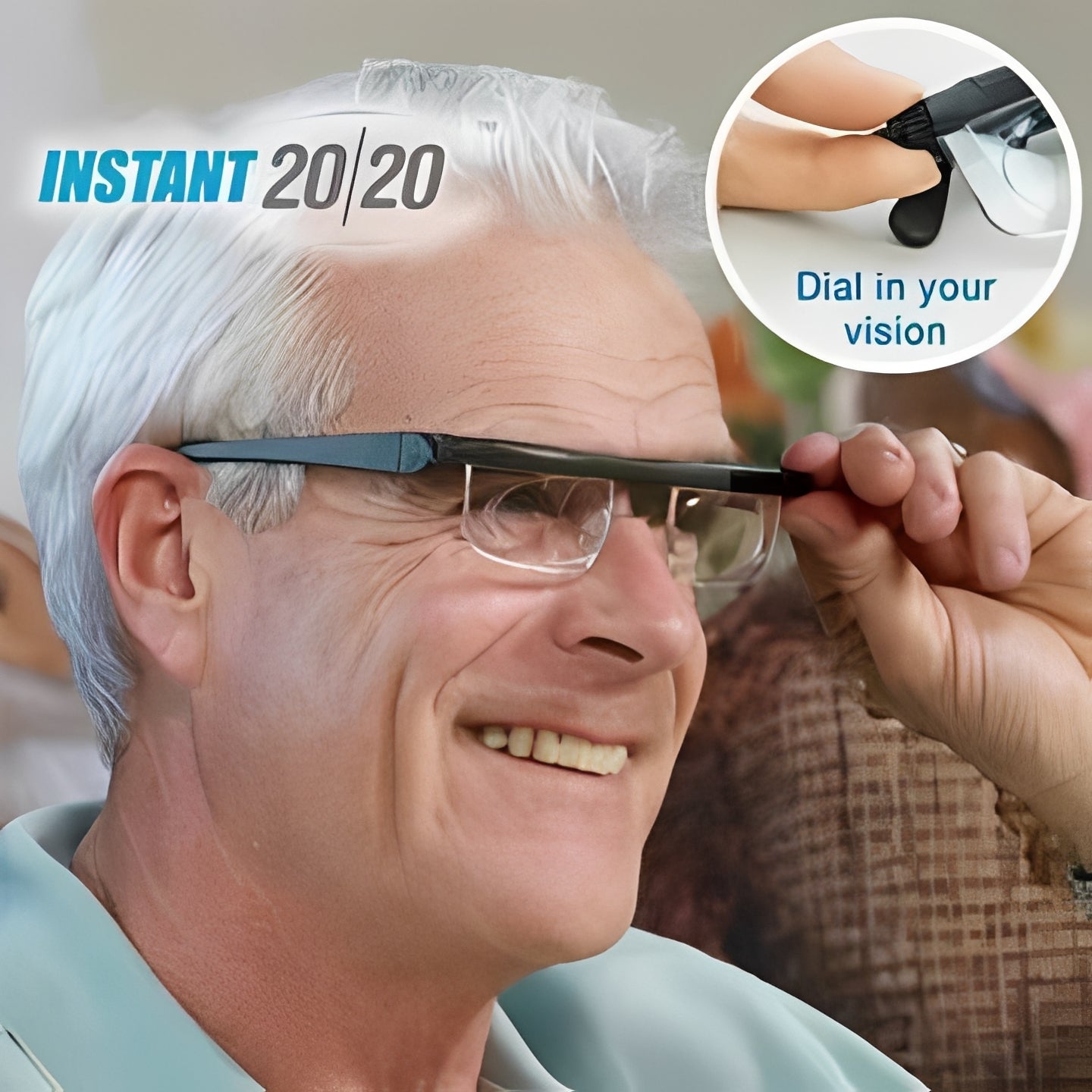 Adjustable Lens Glasses with Dial Based Focus Adjustment