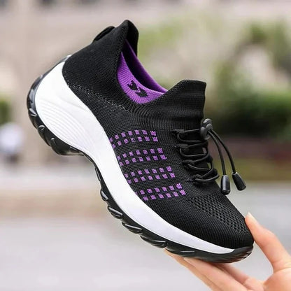 Unisex Walking Sneakers with EVA Sole and Breathable Mesh