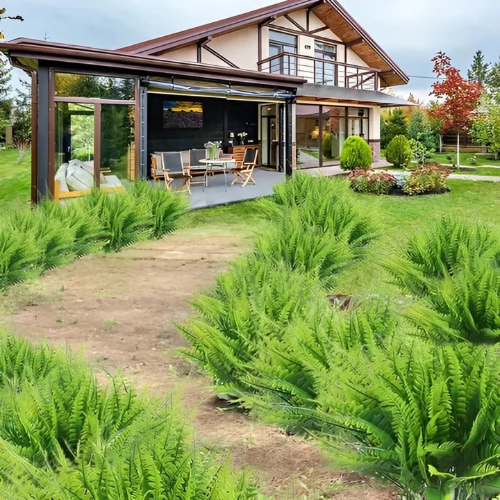 Artificial Boston Fern for Outdoor Display