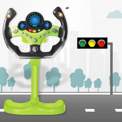 Kids Steering Wheel and Interactive Pushchair Driver