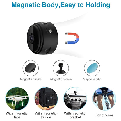 WiFi Mini Camera with Magnetic Mount and HD Recording