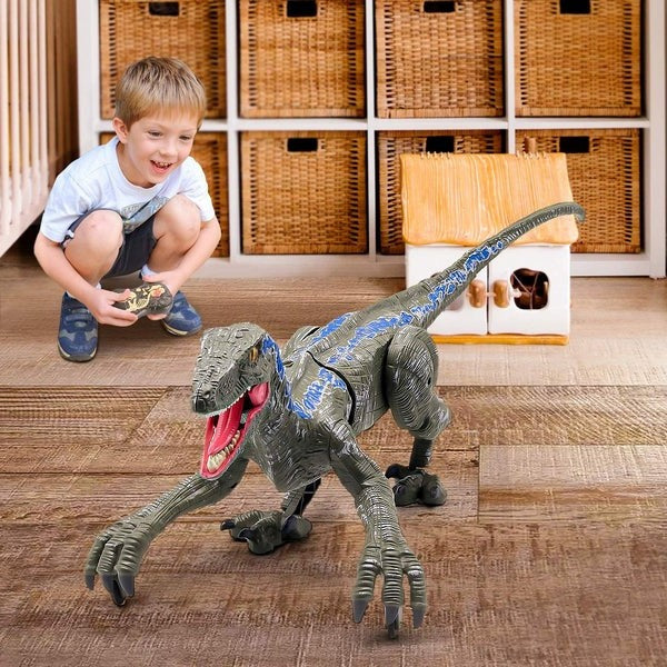 RC Dinosaur Toy with Walking Motion and Roaring Sound Effects