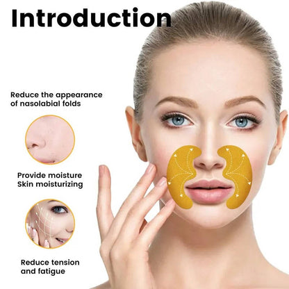 Hydrating Facial Patches for Smile Lines, 10 Pack
