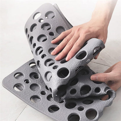 Slip Resistant Shower Mat with Antibacterial Textured Surface