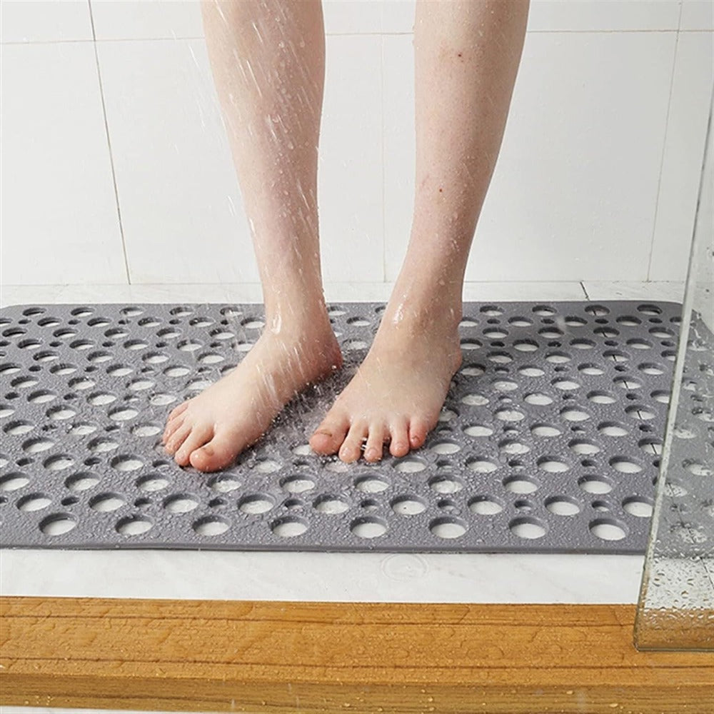 Slip Resistant Shower Mat with Antibacterial Textured Surface
