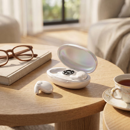Wireless Sleep Earbuds with Ergonomic Design and Charging Case, IPX5 Moisture Protection