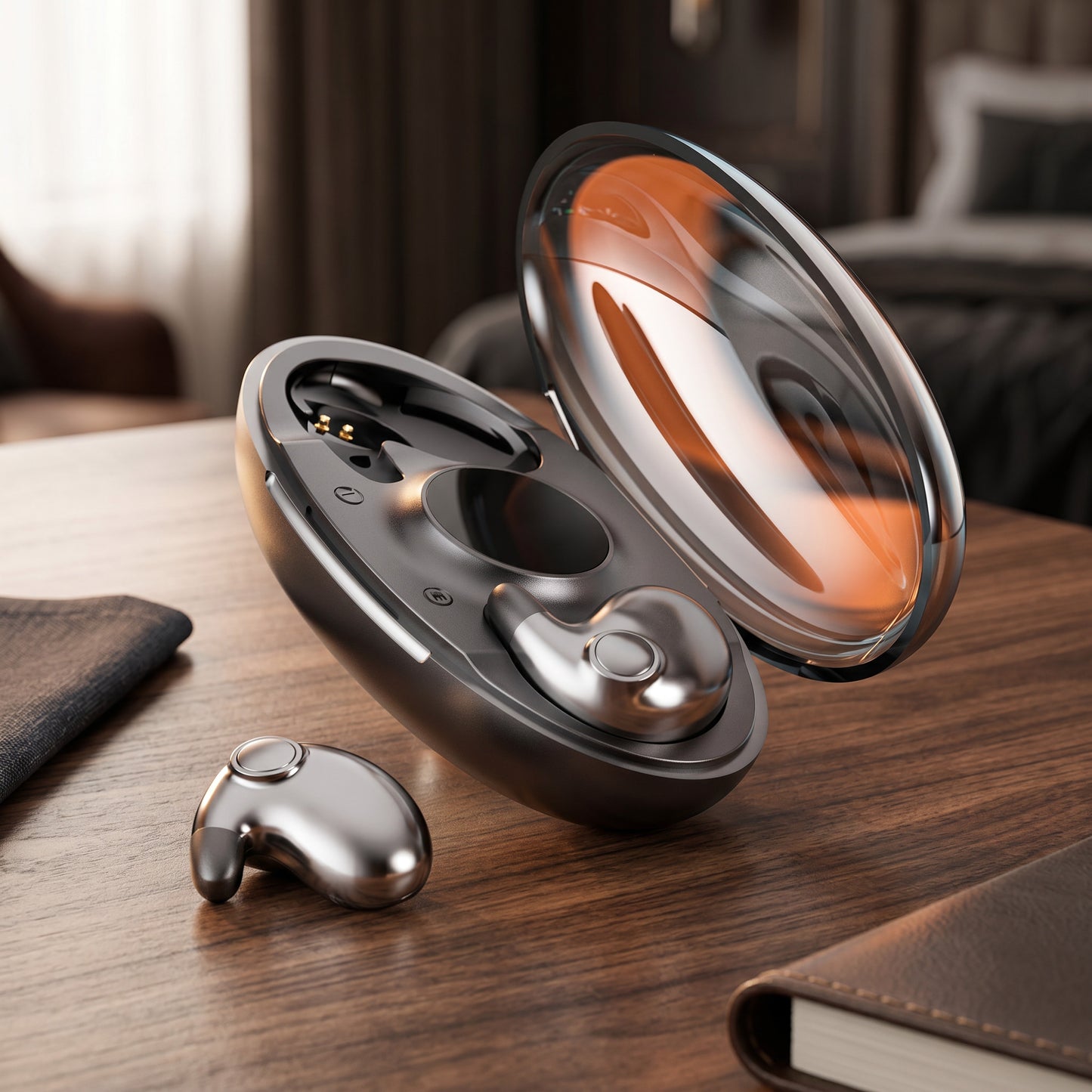 Wireless Sleep Earbuds with Ergonomic Design and Charging Case, IPX5 Moisture Protection