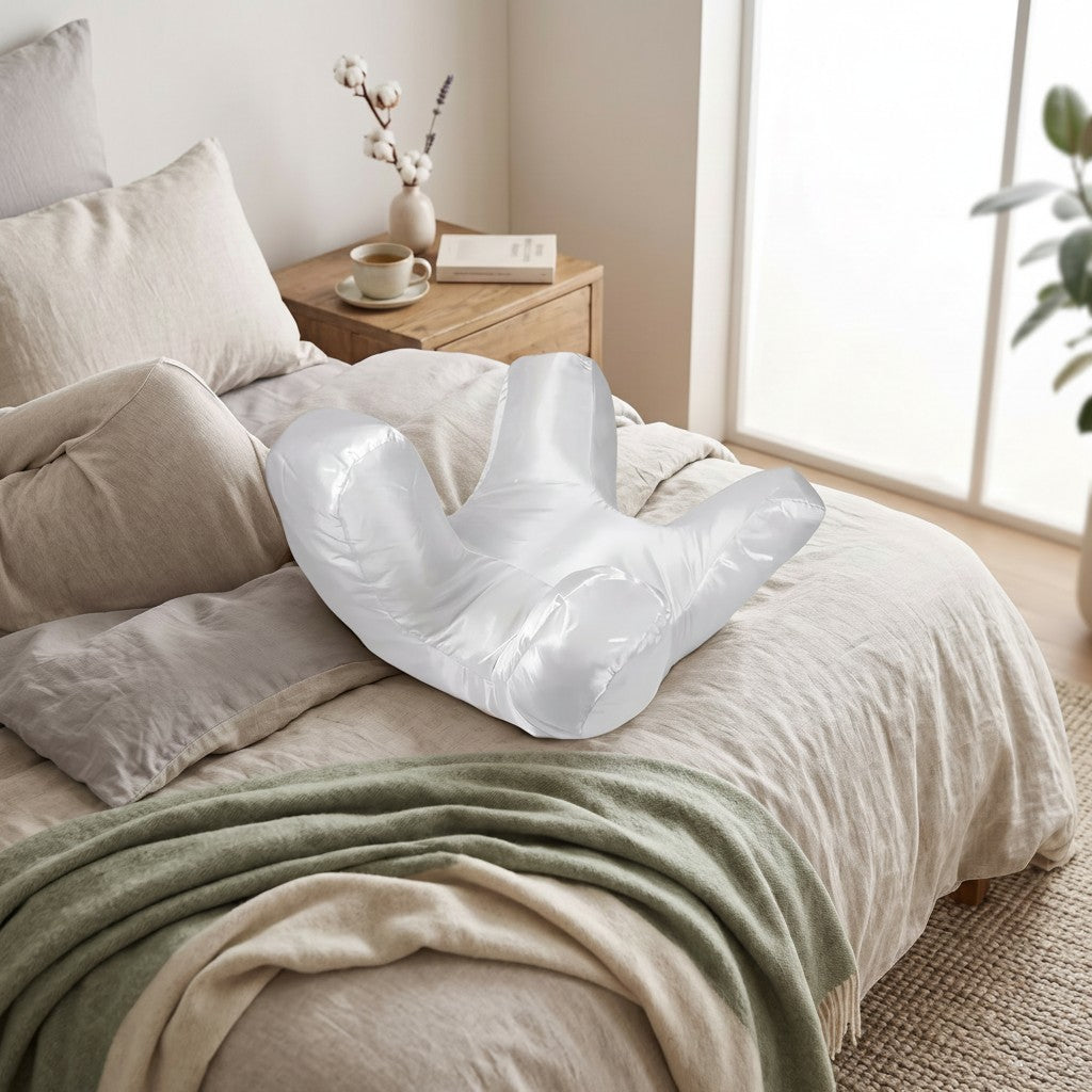 Anti-Wrinkle Pillow with Raised Pillars and Removable Washable Case