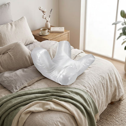 Anti-Wrinkle Pillow with Raised Pillars and Removable Washable Case