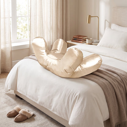 Anti-Wrinkle Pillow with Raised Pillars and Removable Washable Case