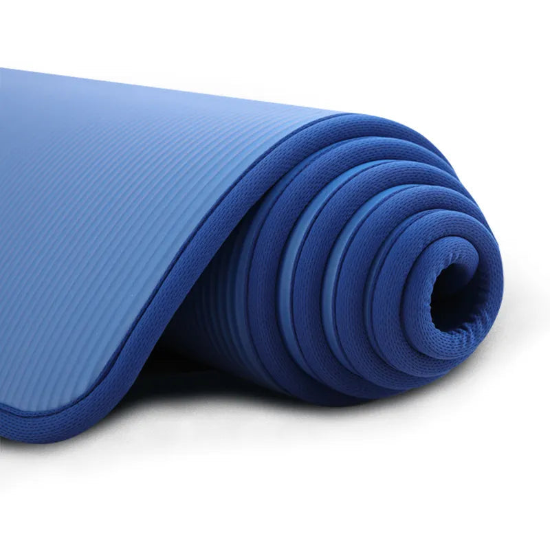 72 x 24 Inches Thick Cushioned Exercise Mat with Textured Non-Slip Surface and Joint Protection