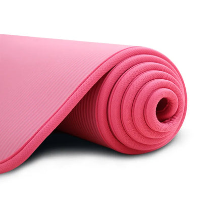 72 x 24 Inches Thick Cushioned Exercise Mat with Textured Non-Slip Surface and Joint Protection
