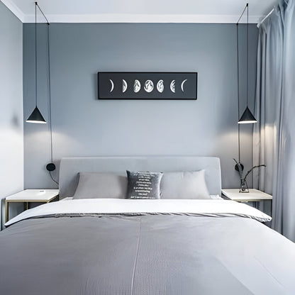 Modern Black Pendant Lamp | Minimalist Metal Hanging Light