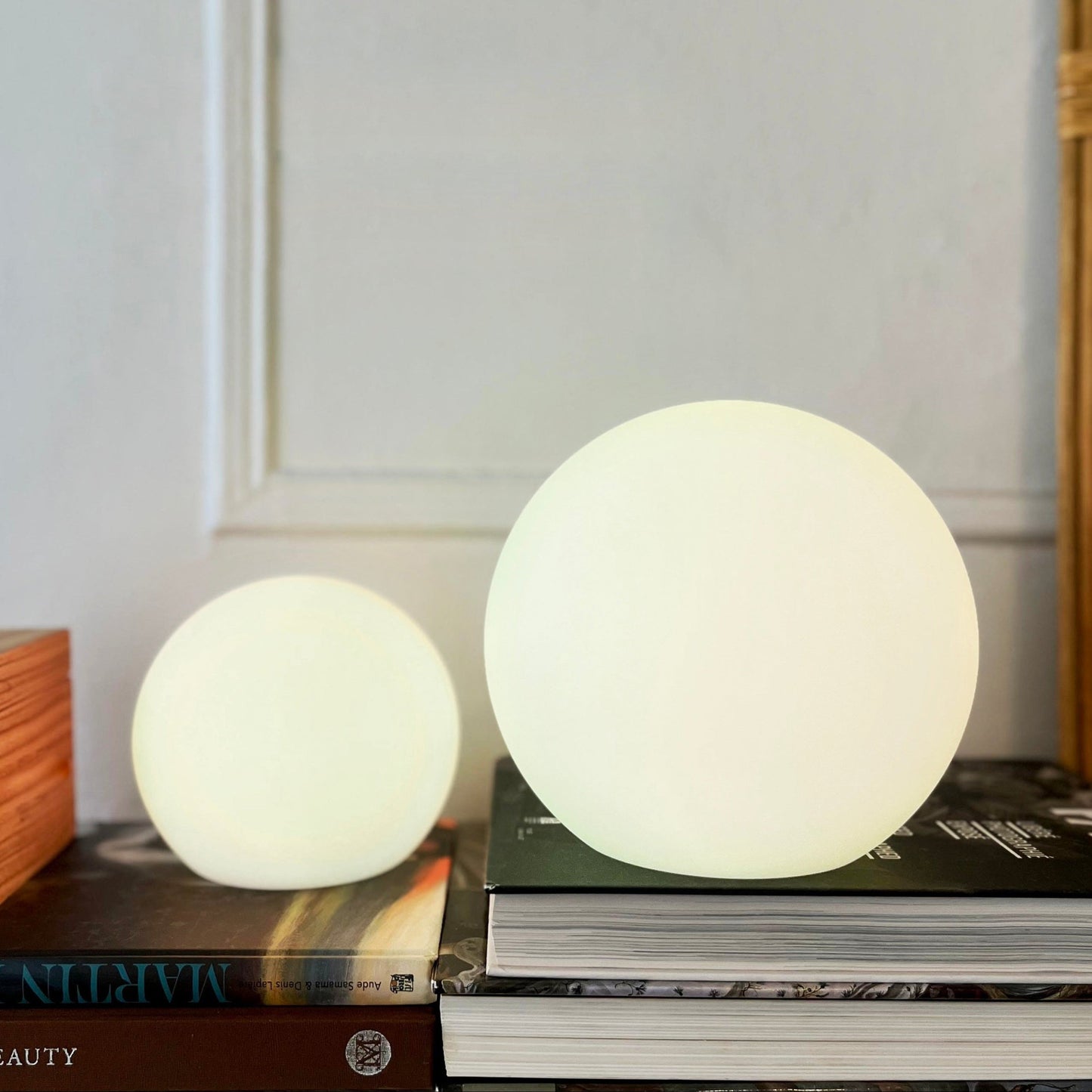 Color Changing LED Orb Lamp with Remote Control and 10-Hour Battery Life